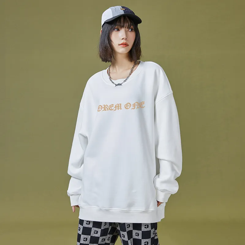 OREM ONE Crew Neck Loose Fit Sweatshirt Fall Unisex-30
