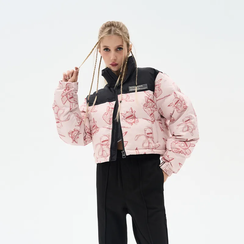 HARSH AND CRUEL Puffer Jacket Winter Unisex-9