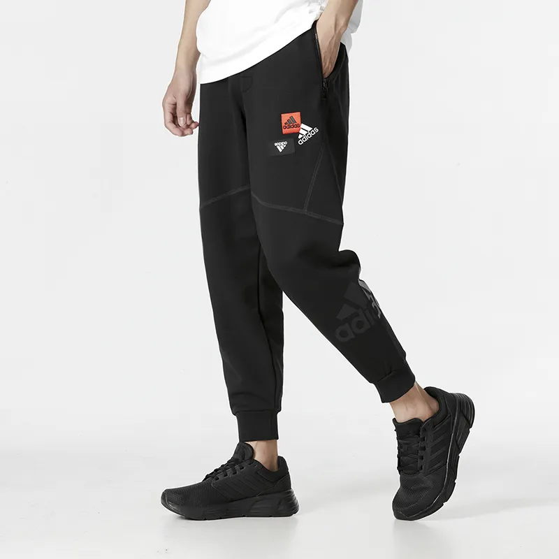 Adidas Knitted Sweatpants Men Black-3