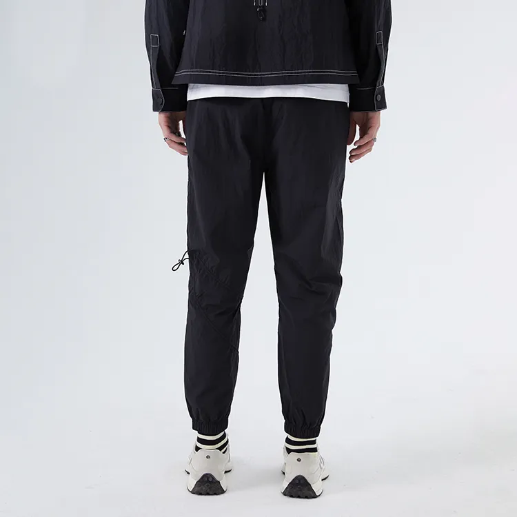 DAVID NAMAN Sports Pants Men Black-5