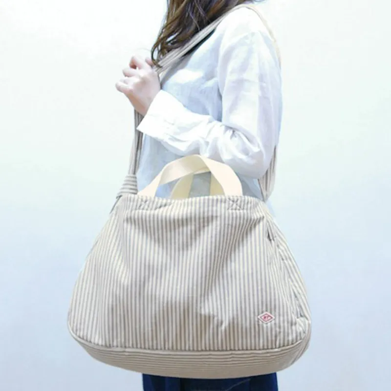 ROOTOTE Cotton Shoulder Bag, Crossbody Bag, Handbag Unisex White-6