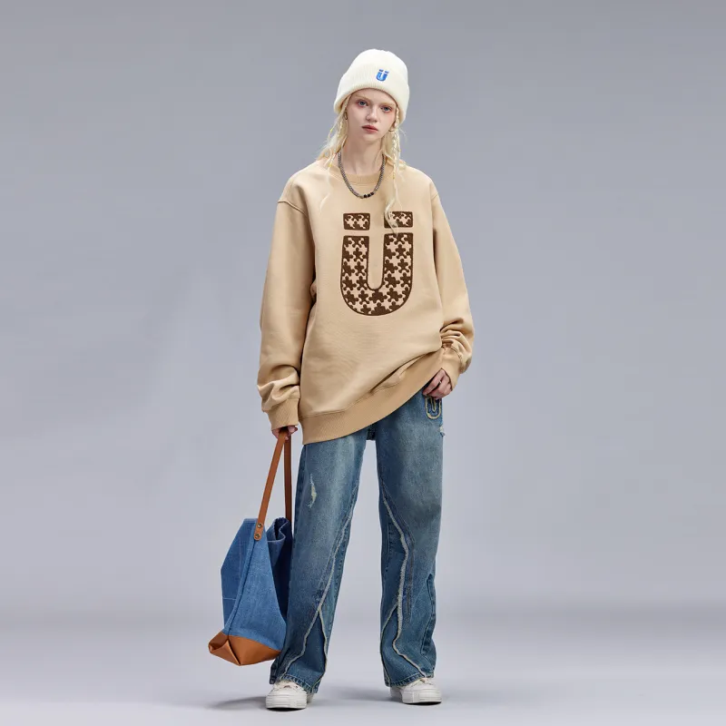 Guuka Sweatshirts Unisex Camel-3