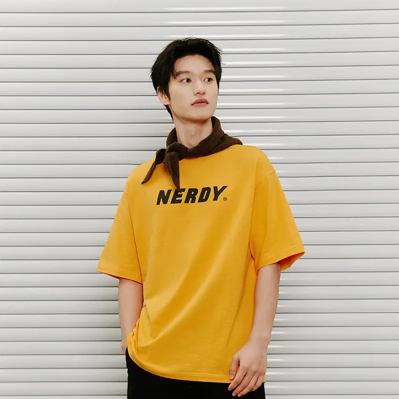 Nerdy T Shirts Unisex Light Orange-5