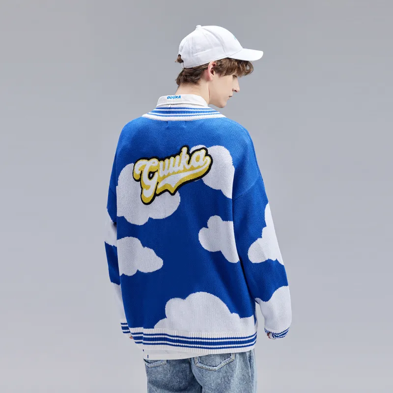 Guuka Sweaters Men Blue-6