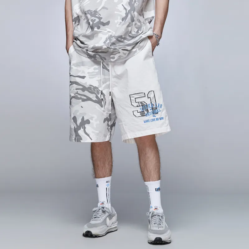 Guuka Casual Shorts Men White-4