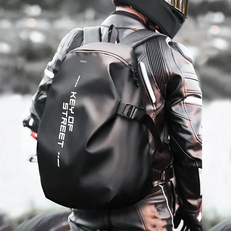 RIOREX Fabric Backpack Regular Unisex Black-6