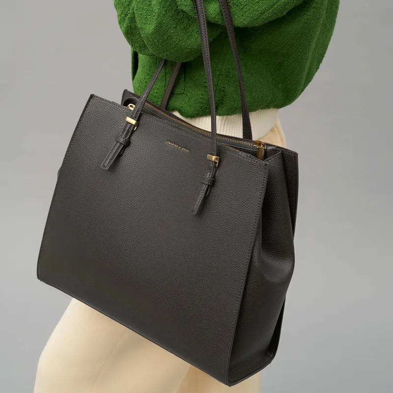 CHARLES&KEITH PU Charles & Keith Bag, Tote Bag, Shopping Bag, Shoulder Bag Women's Multicolor-3