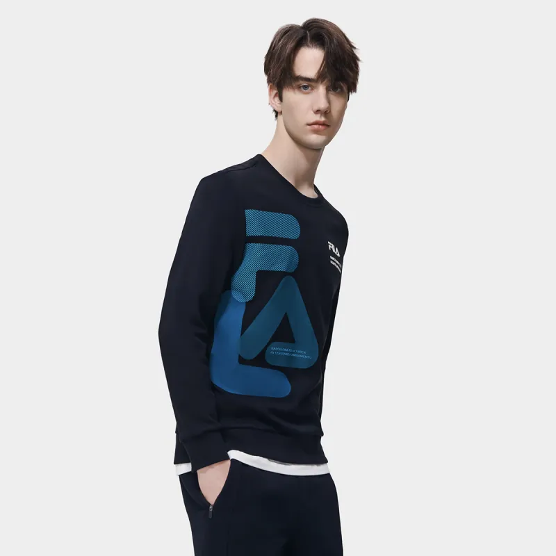 FILA Sweatshirts Men Jet Black-5