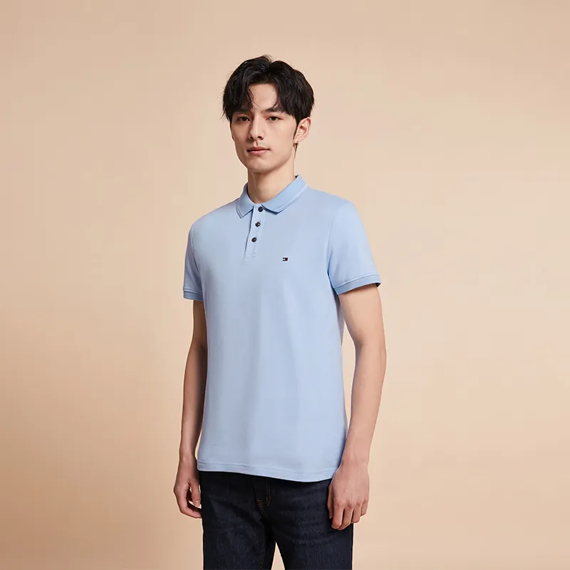 Tommy Hilfiger Polo Shirt Men's Sky Blue-2