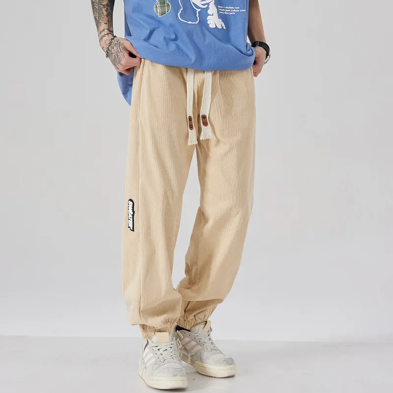 JASONWOOD Autumn And Winter Season Knitted Sports Pants Trendy Thickened Casual Pants Unisex-31
