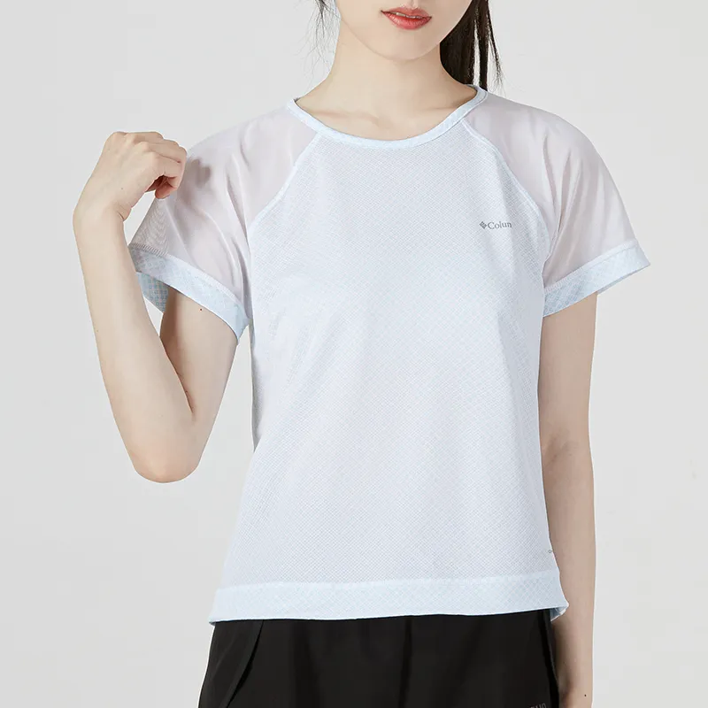 Columbia Raglan Sleeve T-Shirt Women's White-2