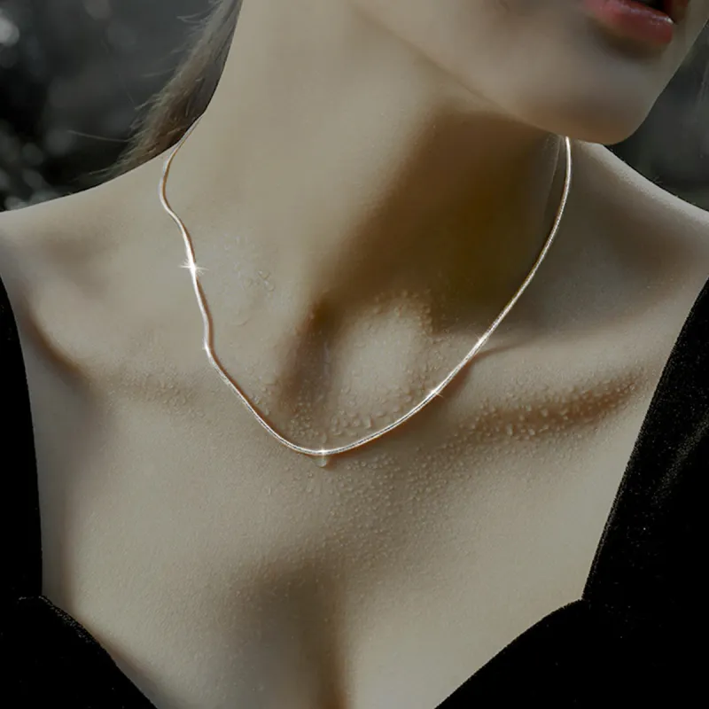 PIARA S925 Silver Necklaces Women's-2