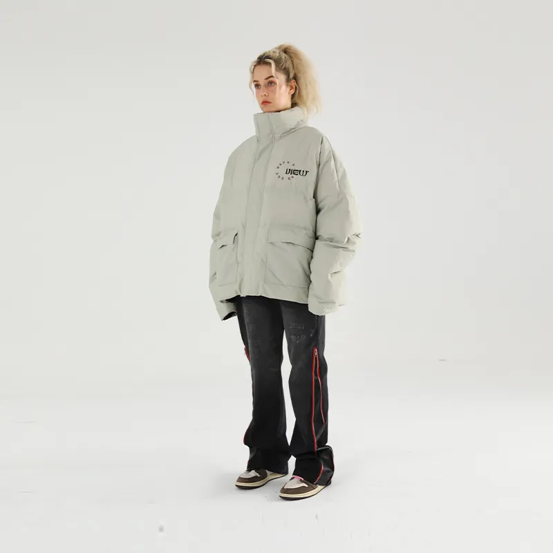 HARSH AND CRUEL FW22 Stand Collar Loose Fit Puffer Jacket Unisex-2