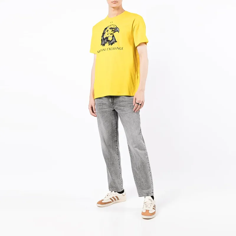 ARMANI EXCHANGE T-Shirts Men Orange Yellow-2