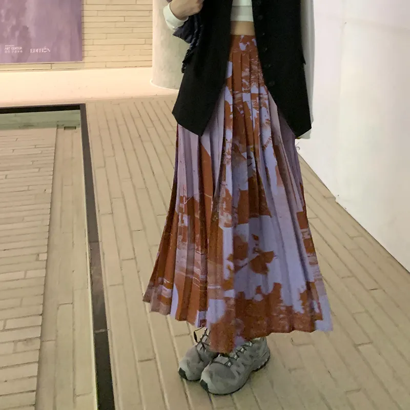 MONARTW Casual Long Skirts Women's Purple-3