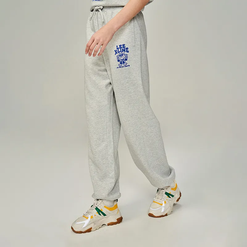 Lee SS23 Knitted Sports Pants Unisex Gray-6