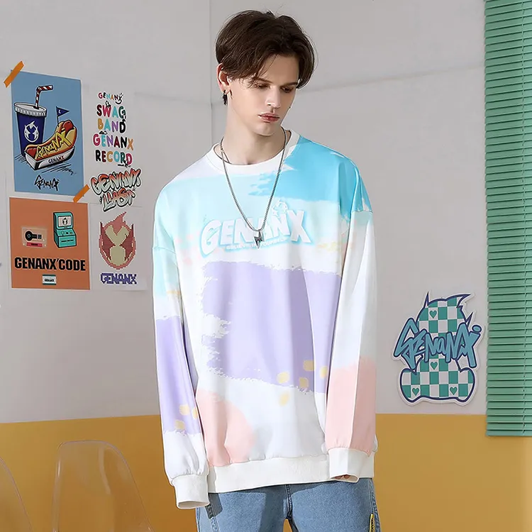 GENANX Sweatshirt Unisex Dazzling Print-4