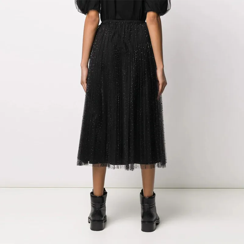 RED VALENTINO Casual Long Skirts Women's Black-3