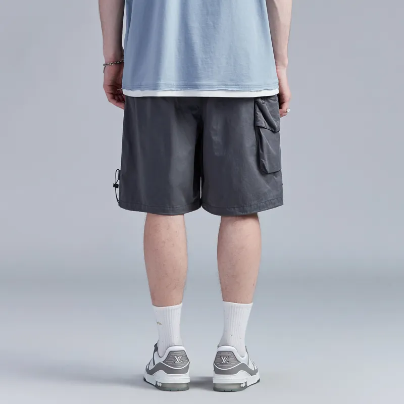 Guuka Casual Shorts Men Dark Gray-4