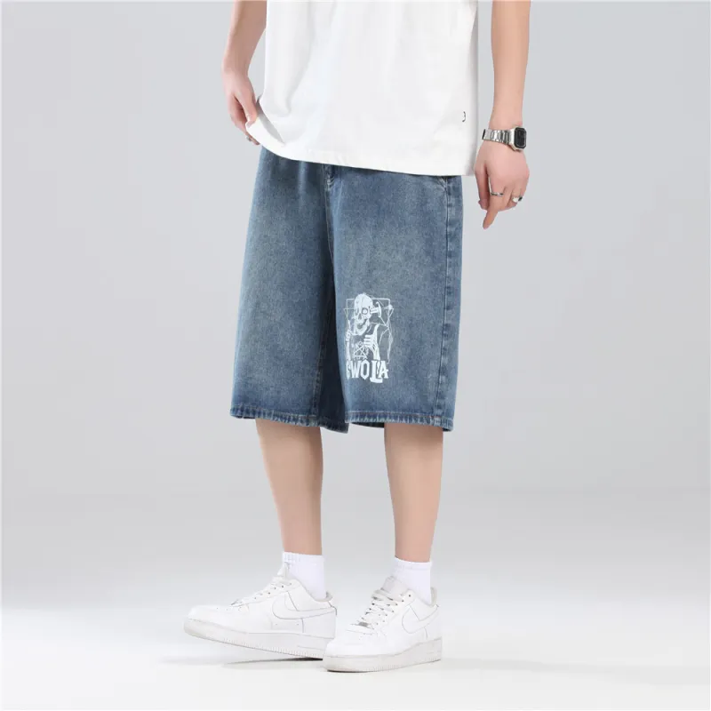 Gwola Denim Shorts Unisex-11