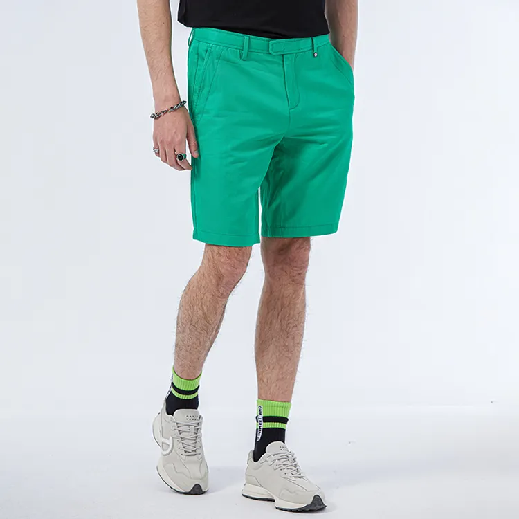 DAVID NAMAN Casual Shorts Men Green-4