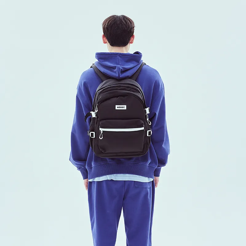 NERDY Fabric Backpack Regular Unisex Black-2