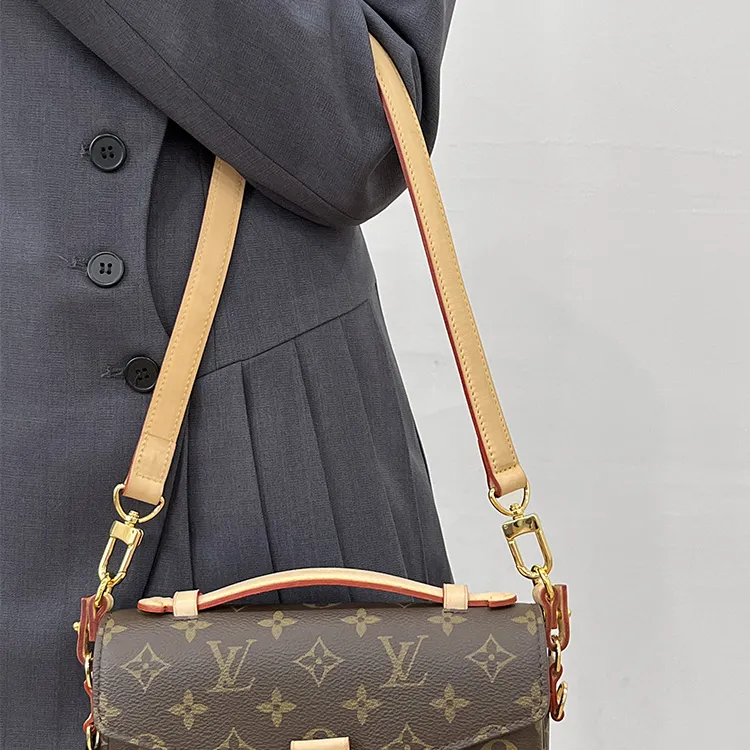 Ingenuity Handmade Vegetable Tanned Leather Messenger Bag With Shoulder Strap Women's Brown-4