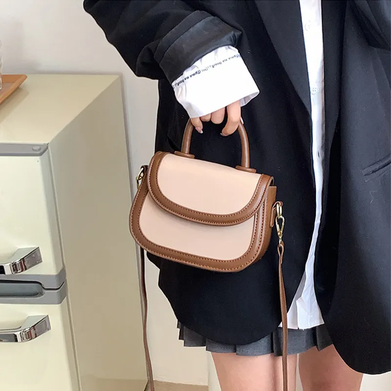 JANE KLAIN PU Saddle Bag Shoulder Bag Crossbody Bag Handbag Small Size Women's White/Yellow/Green/Khaki-4