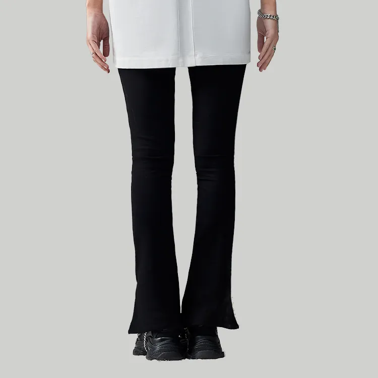 RICKYOUNG SS22 Casual Pants Unisex Black-4