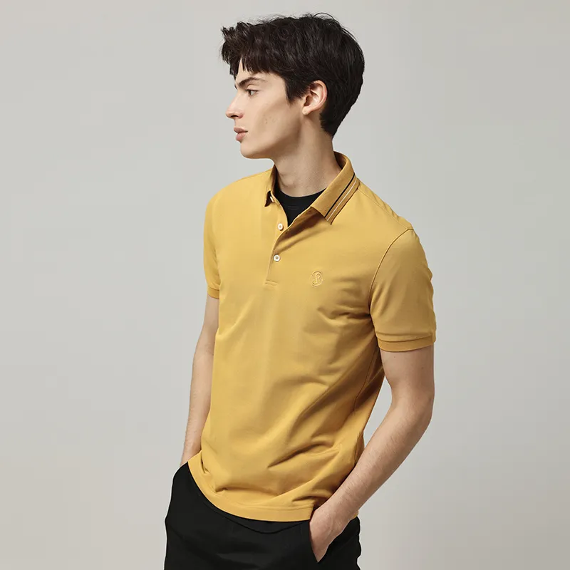 RARE Polo Shirts Men Yellow-5
