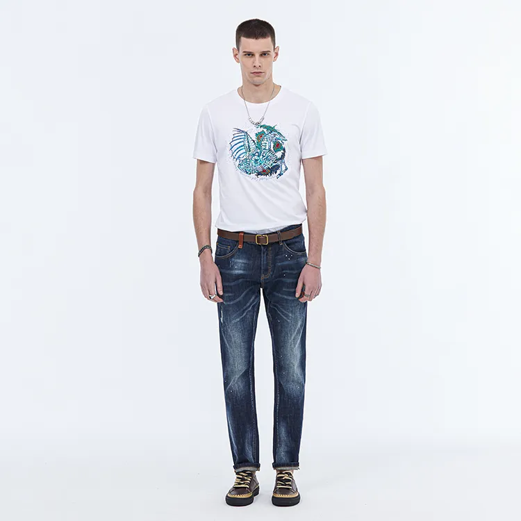 DAVID NAMAN Jeans Men Denim Blue-2