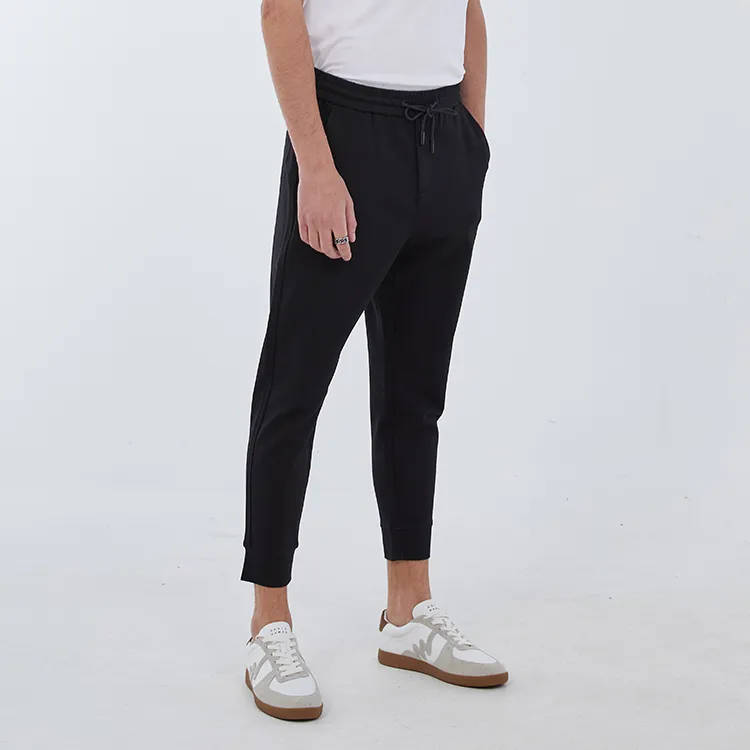 DAVID NAMAN FW22 Thickened Casual Pants Men's Black-4