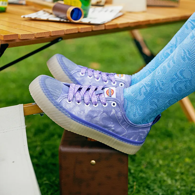 Dickies Low Top Canvas Shoes Women's Purple-5