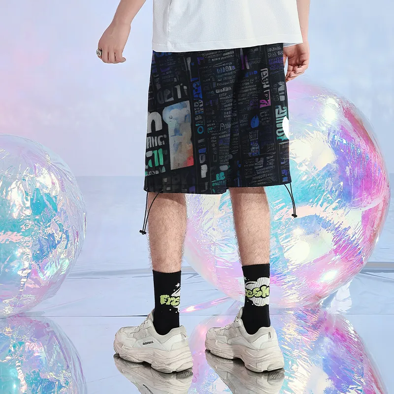 SANSYAS Casual Shorts Unisex Black-5