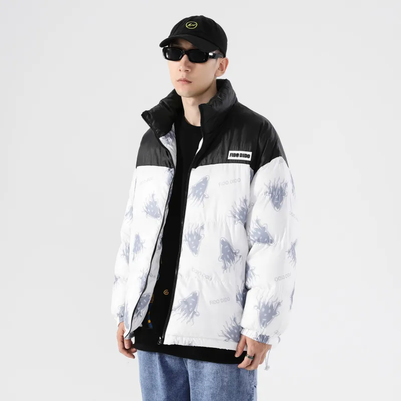 FIDO DIDO Puffer Jackets Unisex-5