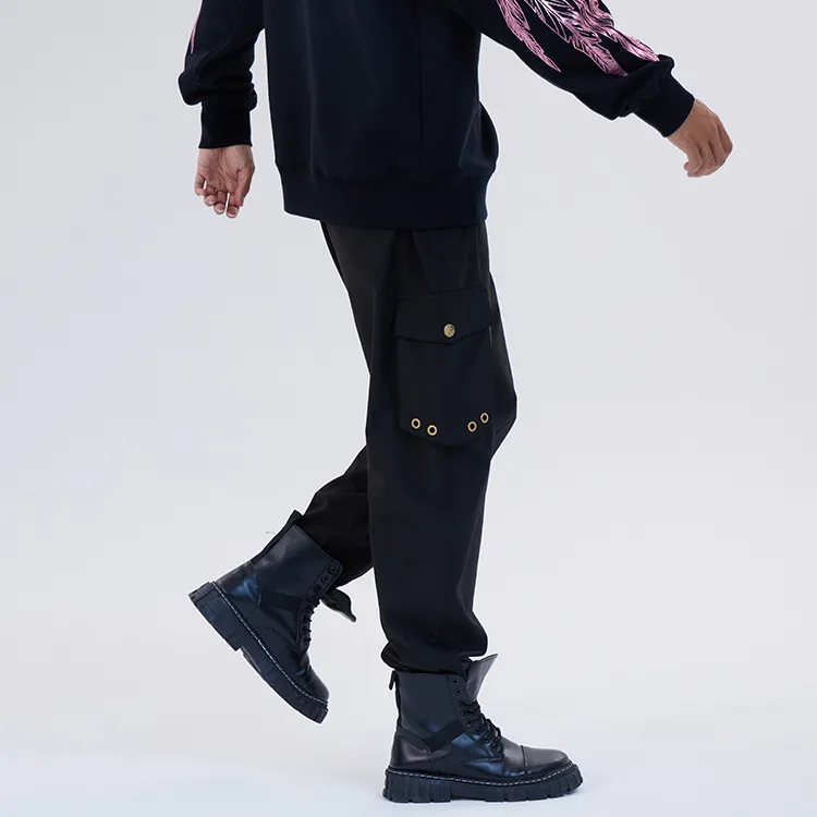 Boy London Casual Pants Unisex Black-4