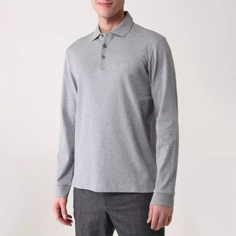 HUGO BOSS Polo Shirt Men's Light Gray-1