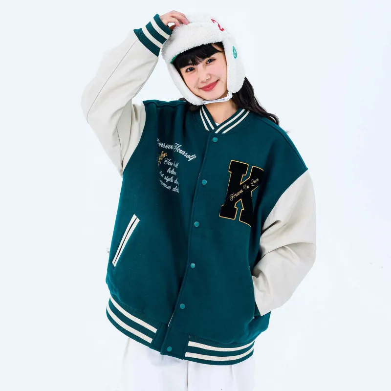 KXLFCHN Baseball Jacket Spring And Autumn Unisex-7