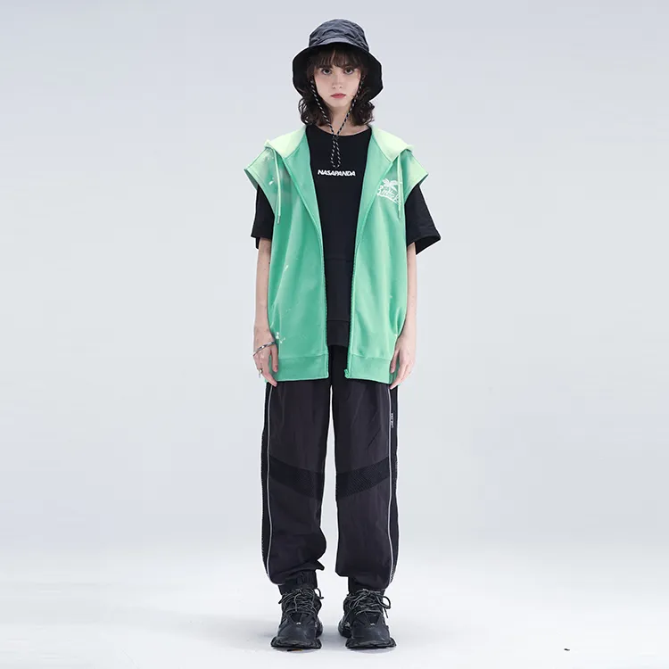 LAMLICKA Vests Unisex Green-3