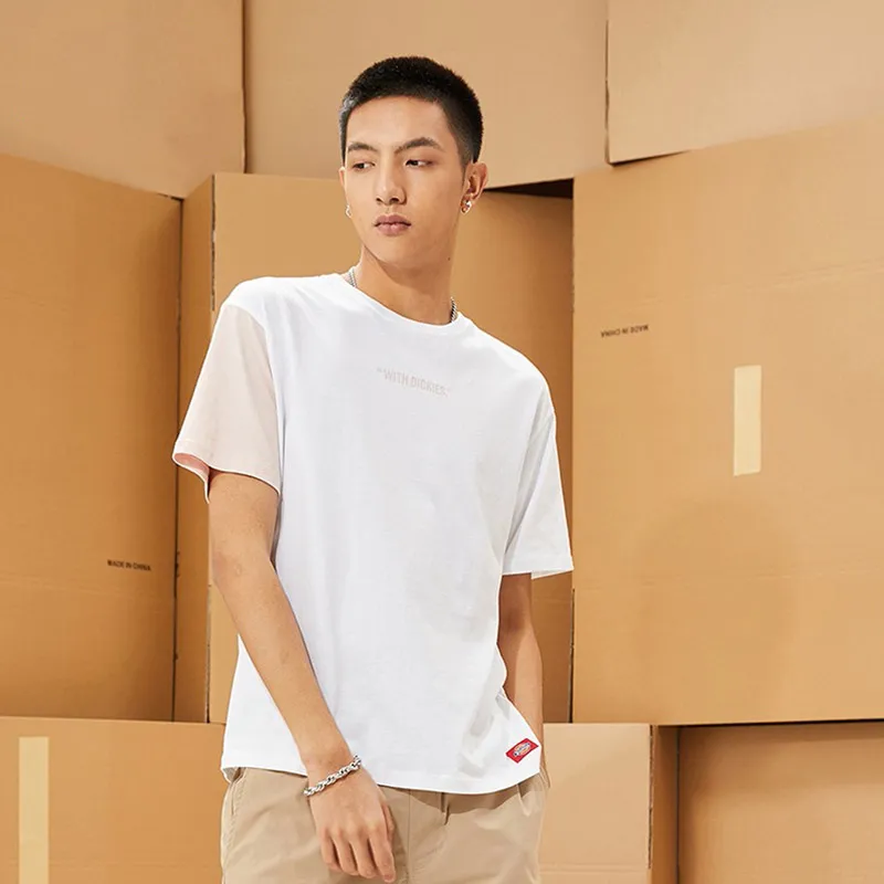 Dickies Straight T-Shirt Unisex Dusty Pink/White-3