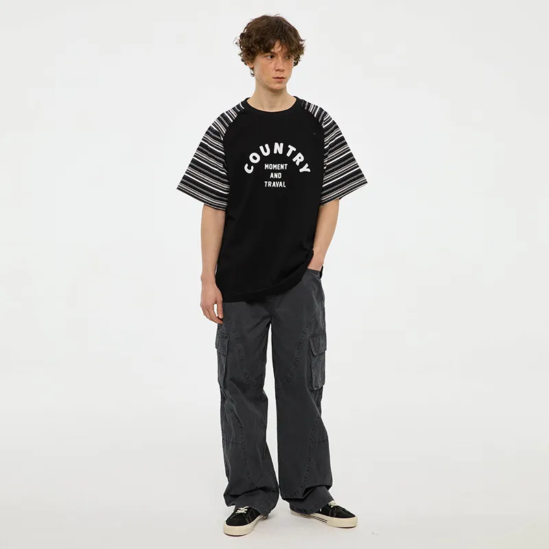 COUNTRY MOMENT T Shirts Men Black-2