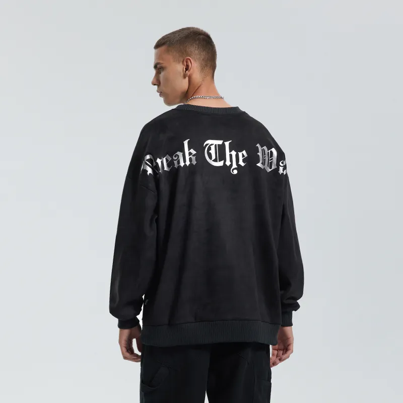 BTW Crew Neck Loose Fit Sweatshirt Unisex-4