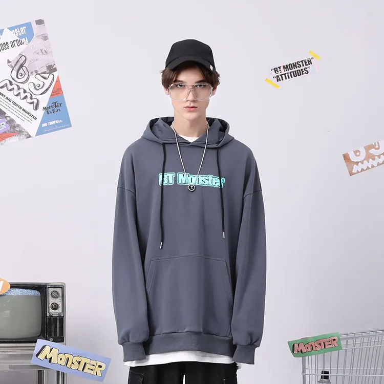 Bt Hooded Loose Fit Sweatshirt Unisex-2