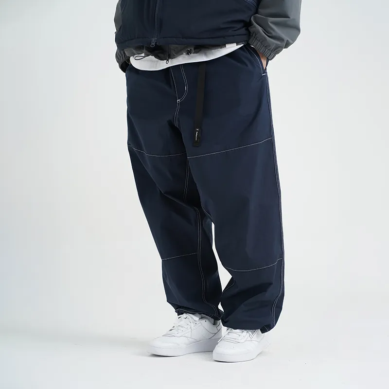 TBALLERBRAND Straight Casual Pants Men's Navy Blue-4