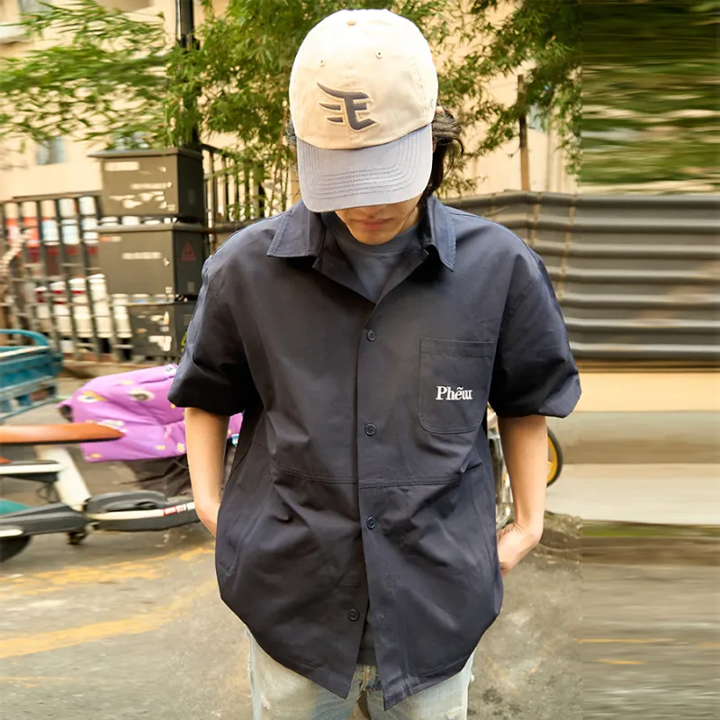 Phew Shirts Unisex Navy Blue-2