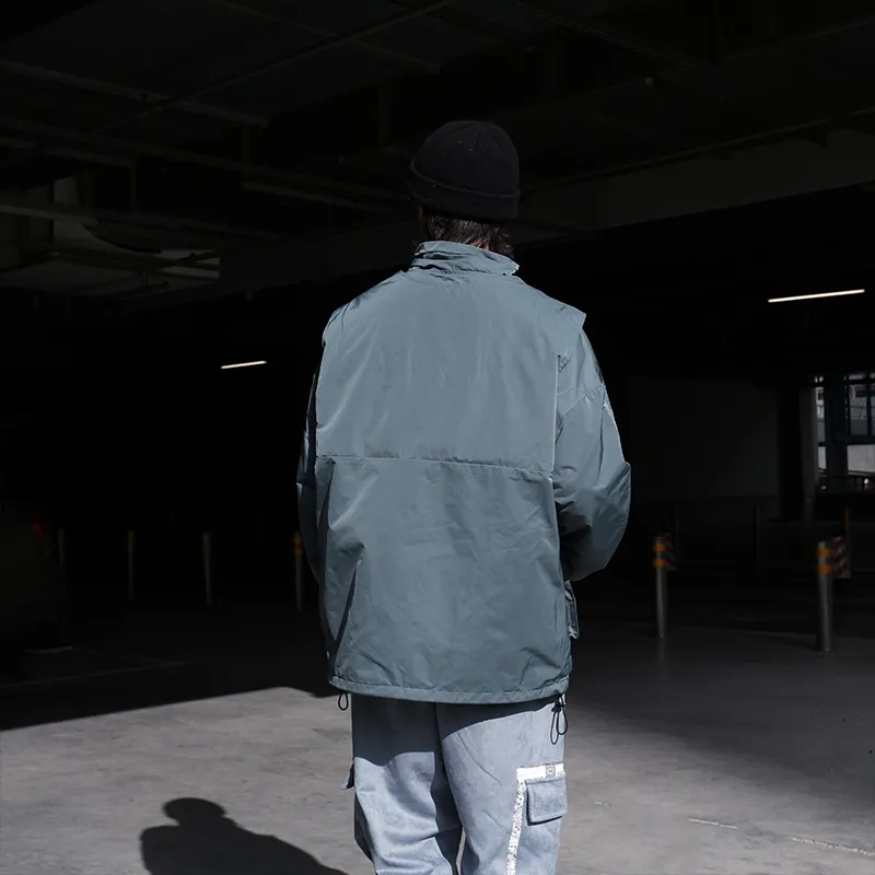 Clubxxhh Loose Fit Jacket Unisex Green-5