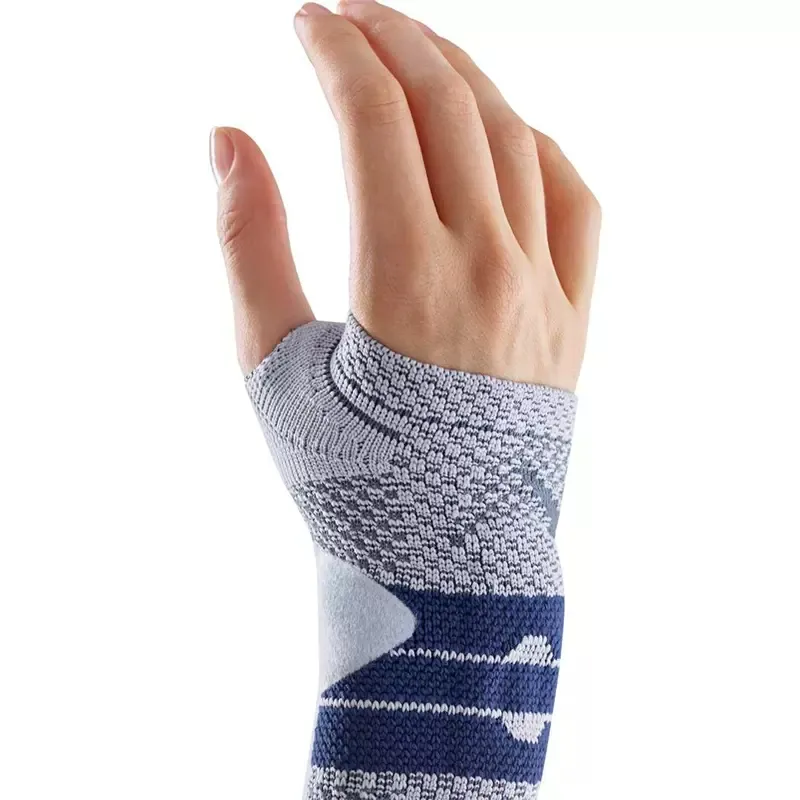 BAUERFEIND Basketball Wristbands Protective Silver Titanium Gray-4
