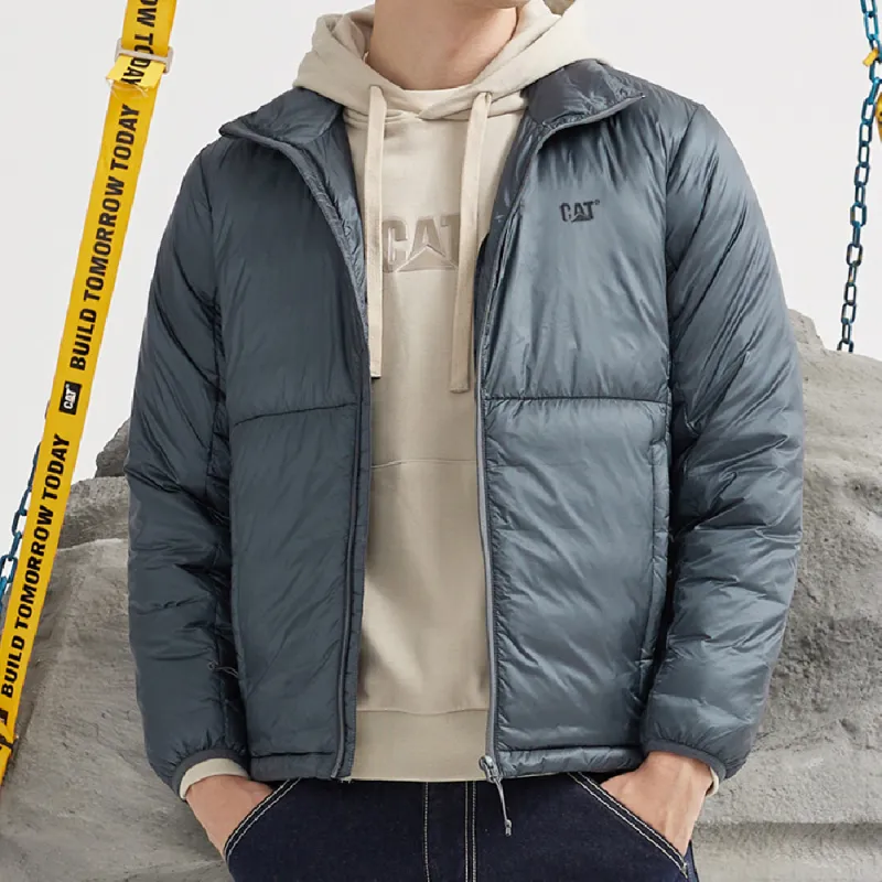 CAT FW22 Solid Color Stand Collar Fitted Cropped Down Jacket Unisex-12