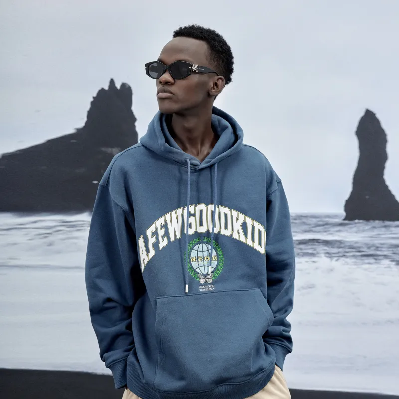 AFGK FW22 Hooded Loose Fit Sweatshirt Spring And Autumn Unisex-5