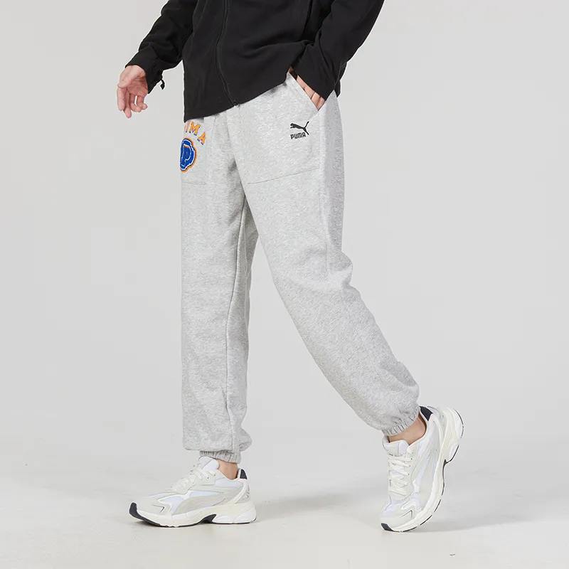 PUMA Sports Pants Men Gray-4